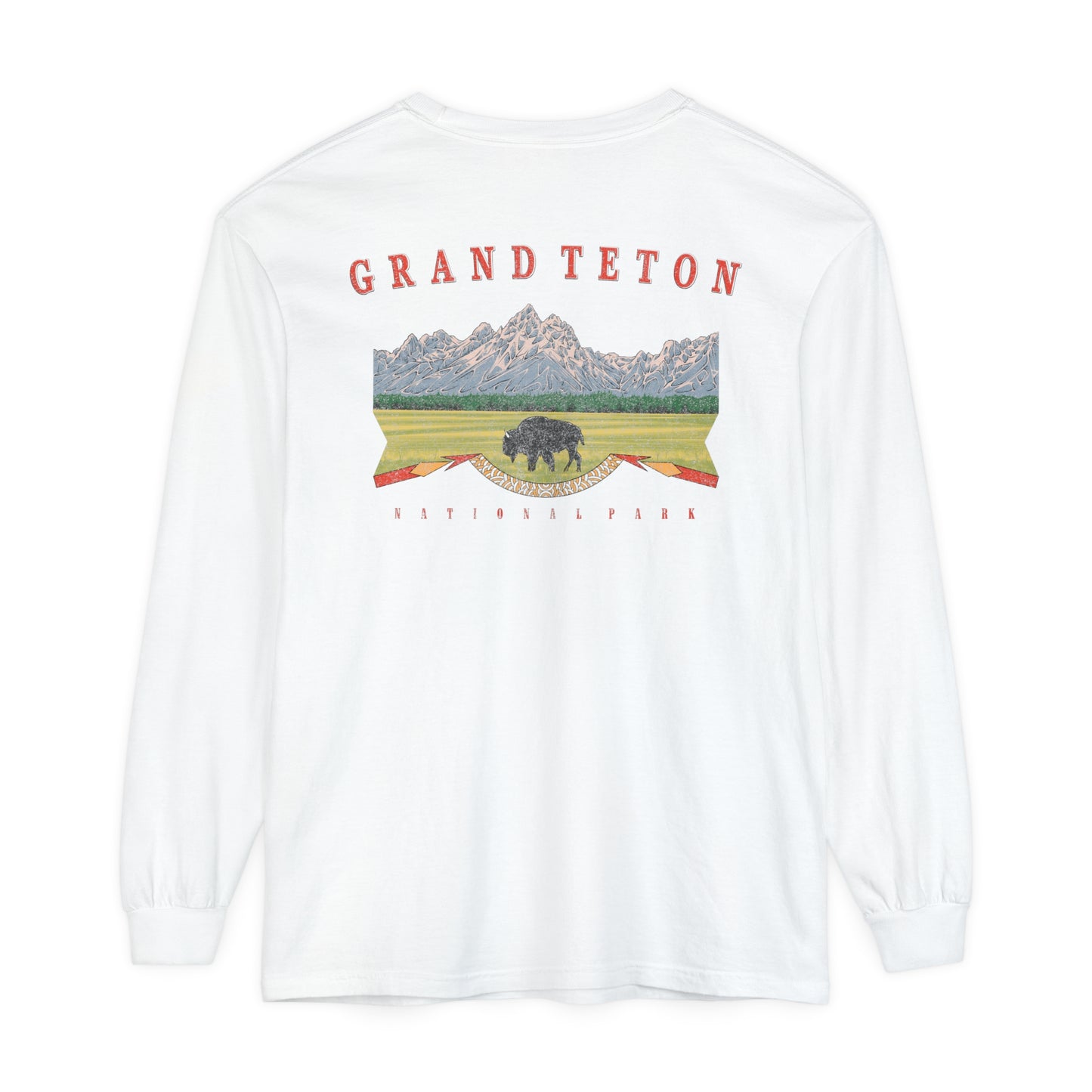 Vintage Grand Teton National Park Long Sleeve Shirt