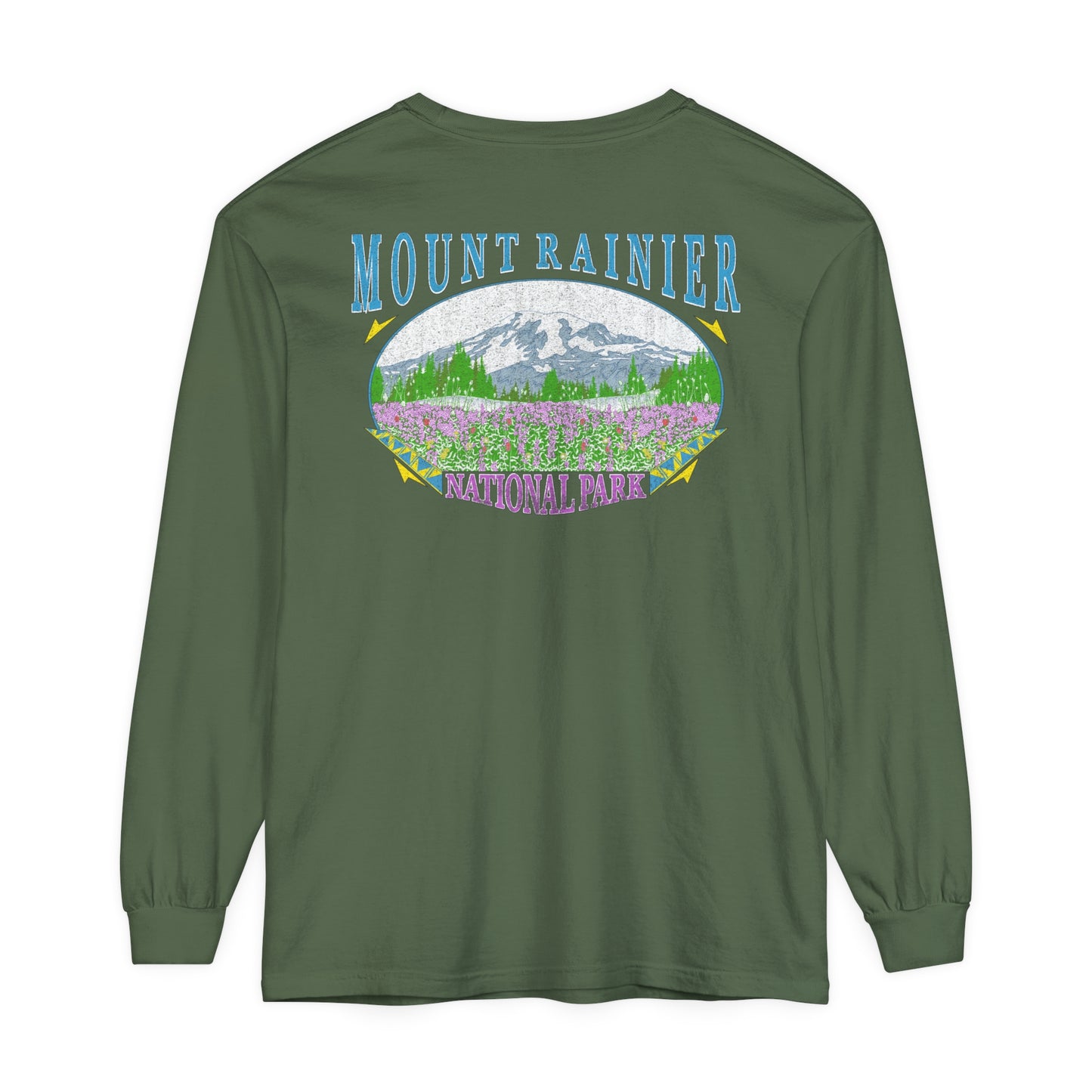 Vintage Rainier National Park Long Sleeve Shirt