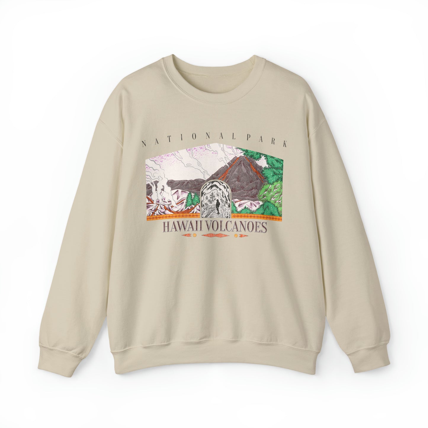 Vintage Hawaii Volcanoes National Park Pullover Sweatshirt