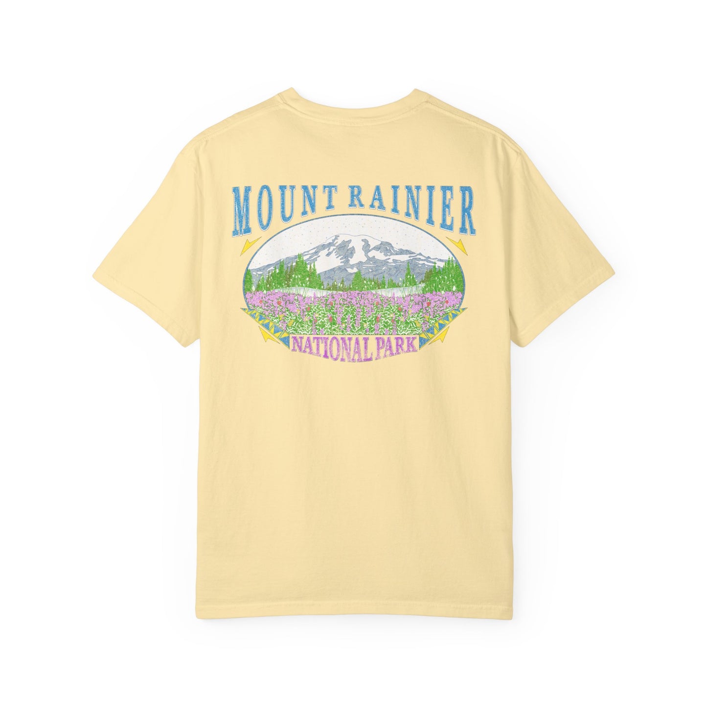 Vintage Rainier National Park Back Graphic Tee Shirt