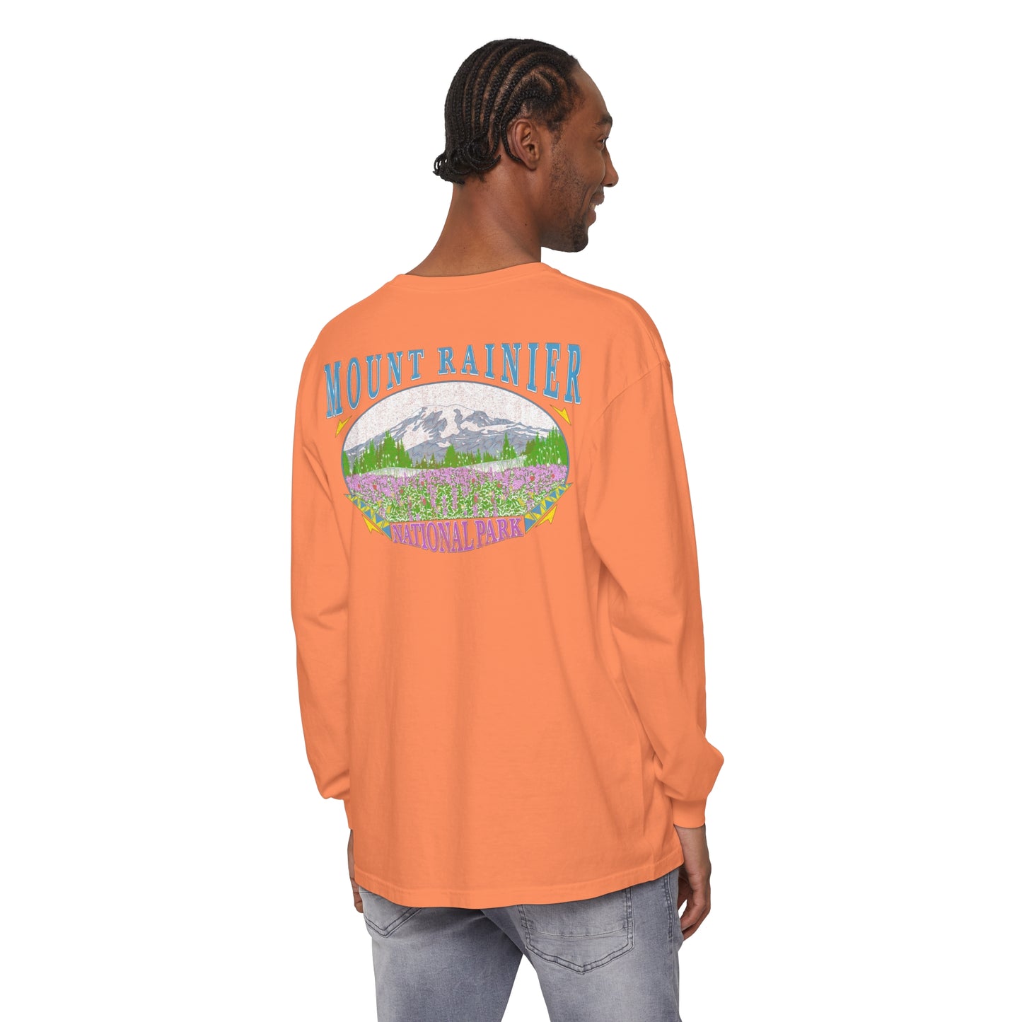 Vintage Rainier National Park Long Sleeve Shirt