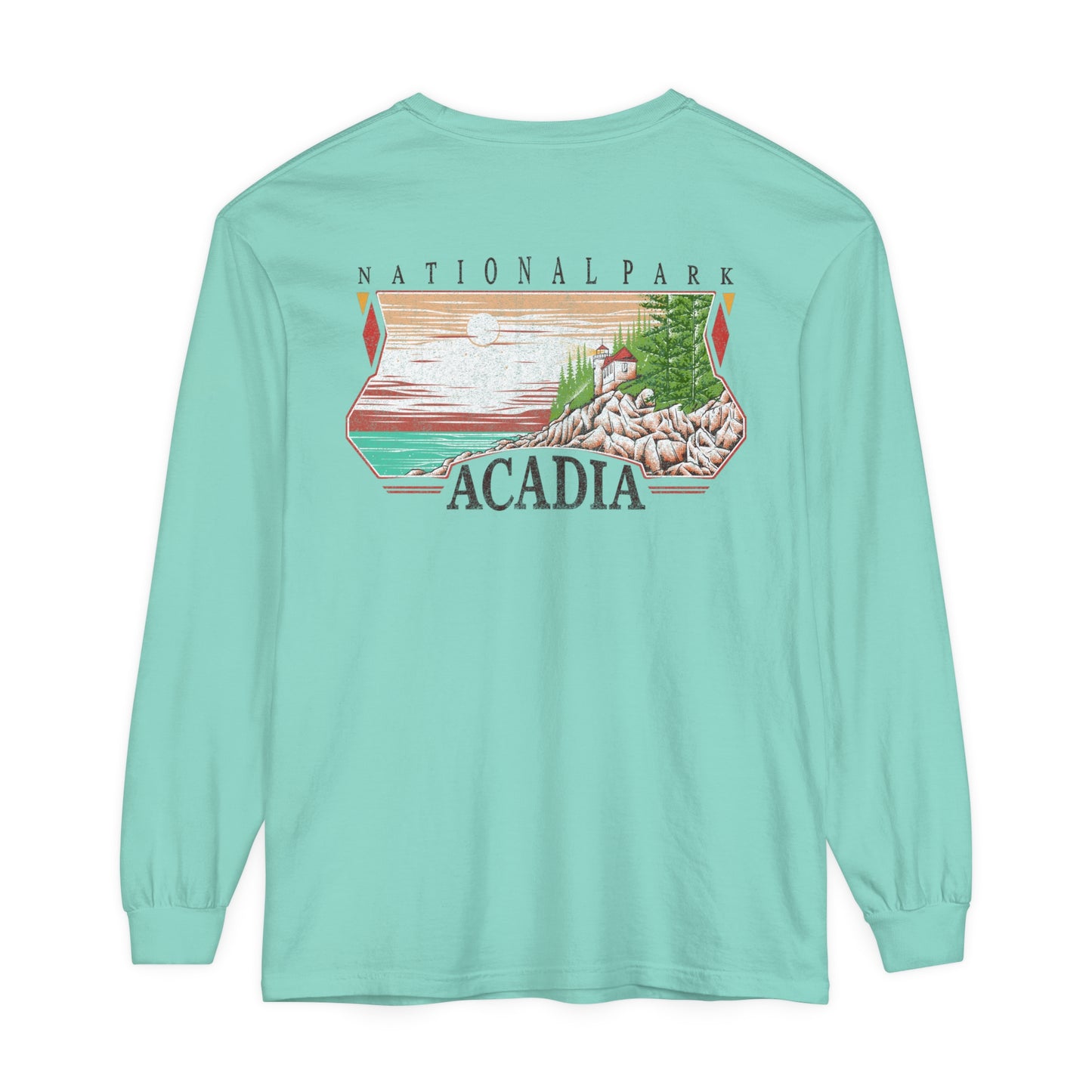 Vintage Acadia National Park Long Sleeve Shirt