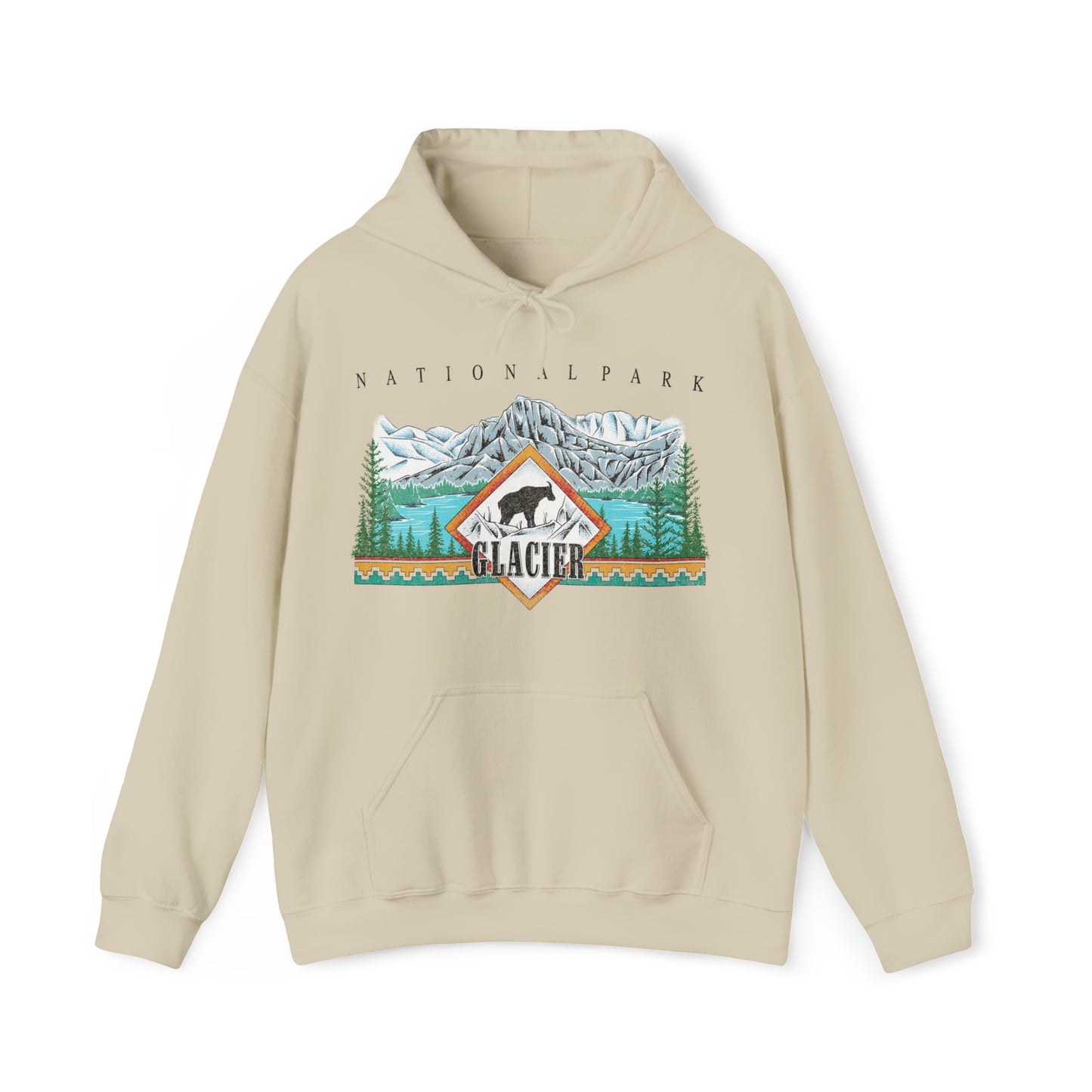 Vintage Glacier National Park Hoodie