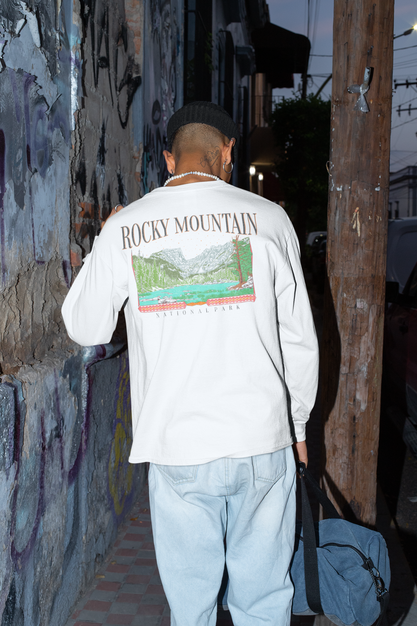 Vintage Rocky Mountain National Park Long Sleeve Shirt