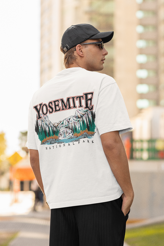 Vintage Yosemite National Park Back Graphic T-Shirt