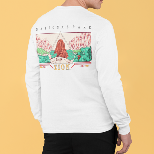 Vintage Zion National Park Long Sleeve Shirt