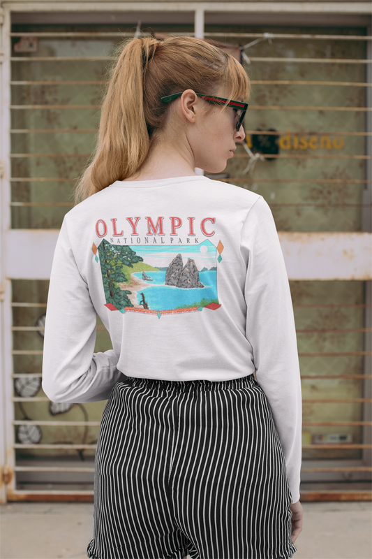 Vintage Olympic National Park Long Sleeve Shirt