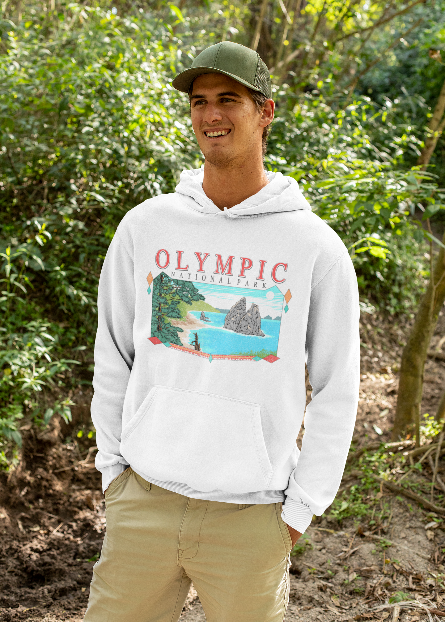 Vintage Olympic National Park Hoodie