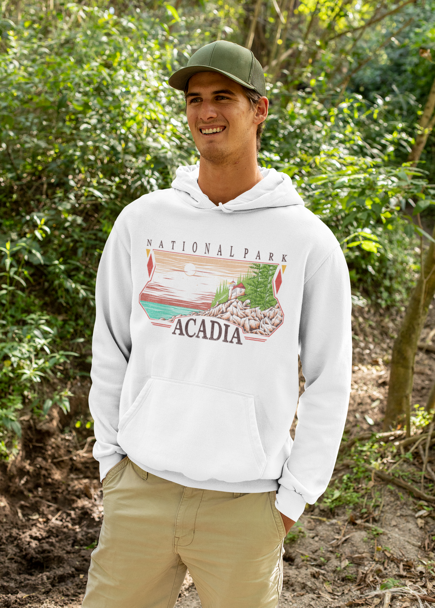 Vintage Acadia National Park Hoodie