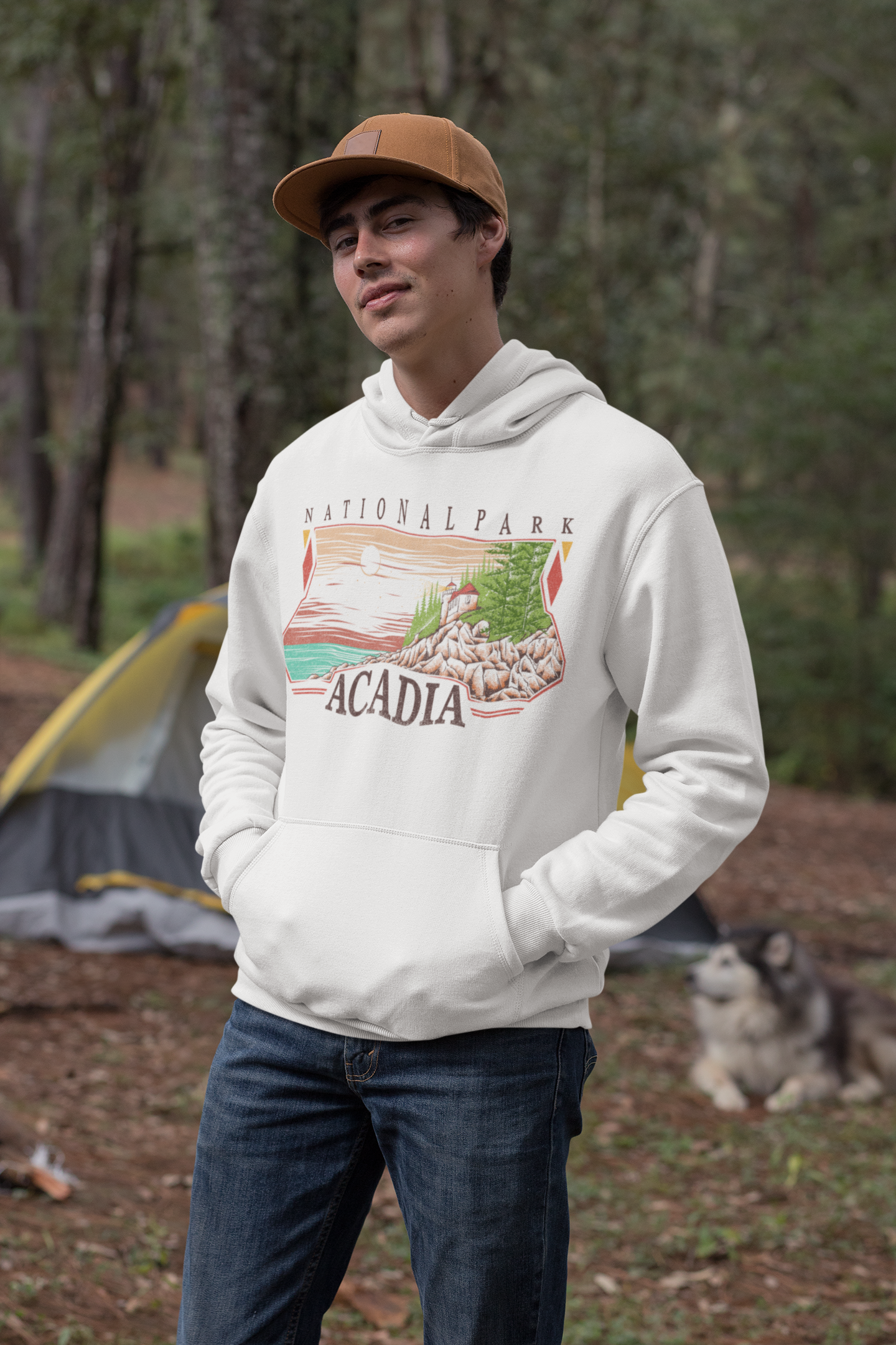 Vintage Acadia National Park Hoodie