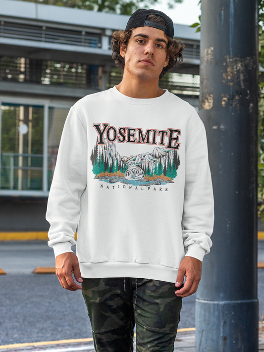Vintage Yosemite National Park Pullover Sweatshirt
