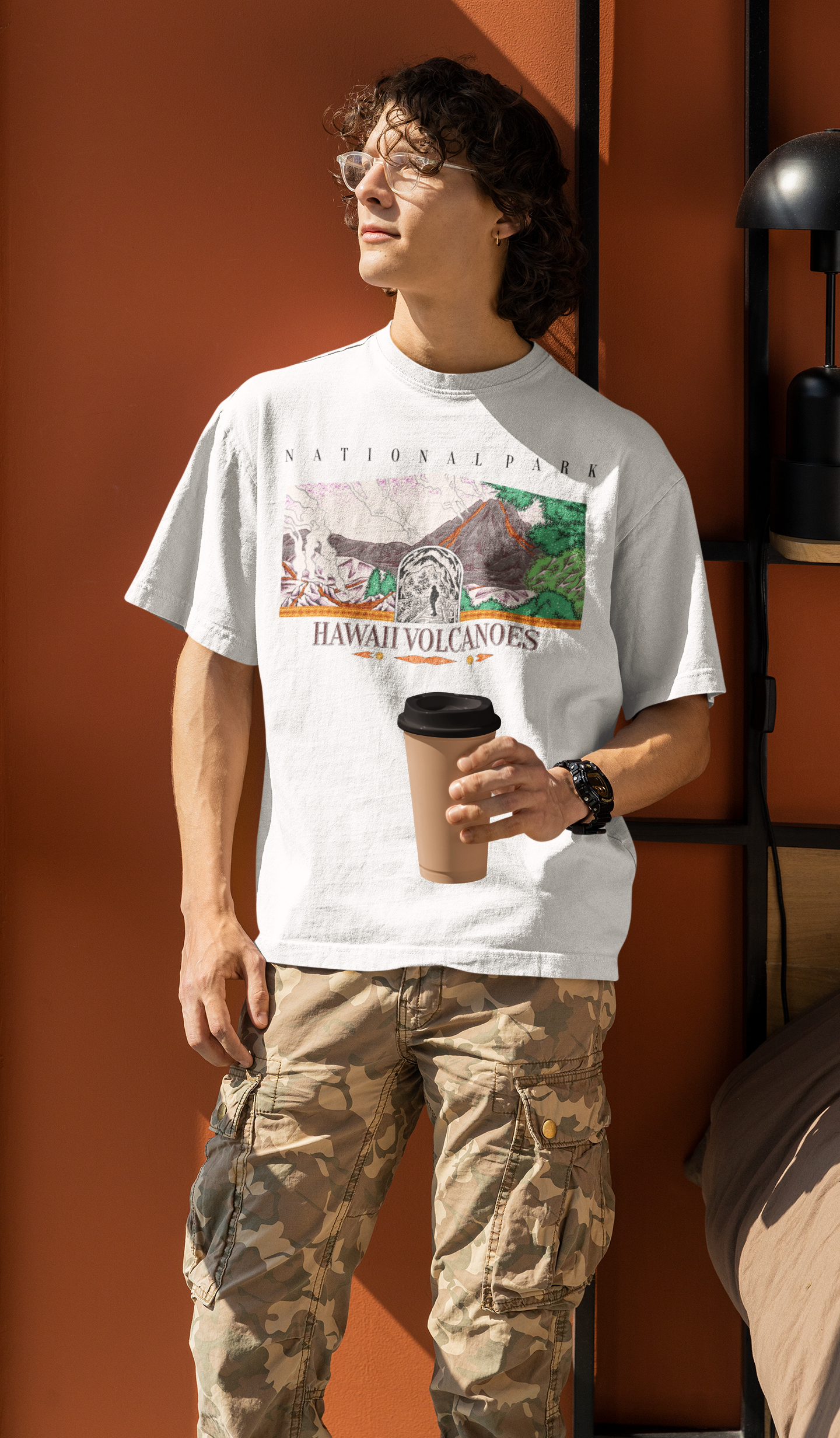 Vintage Hawaii Volcanoes National Park Tee Shirt