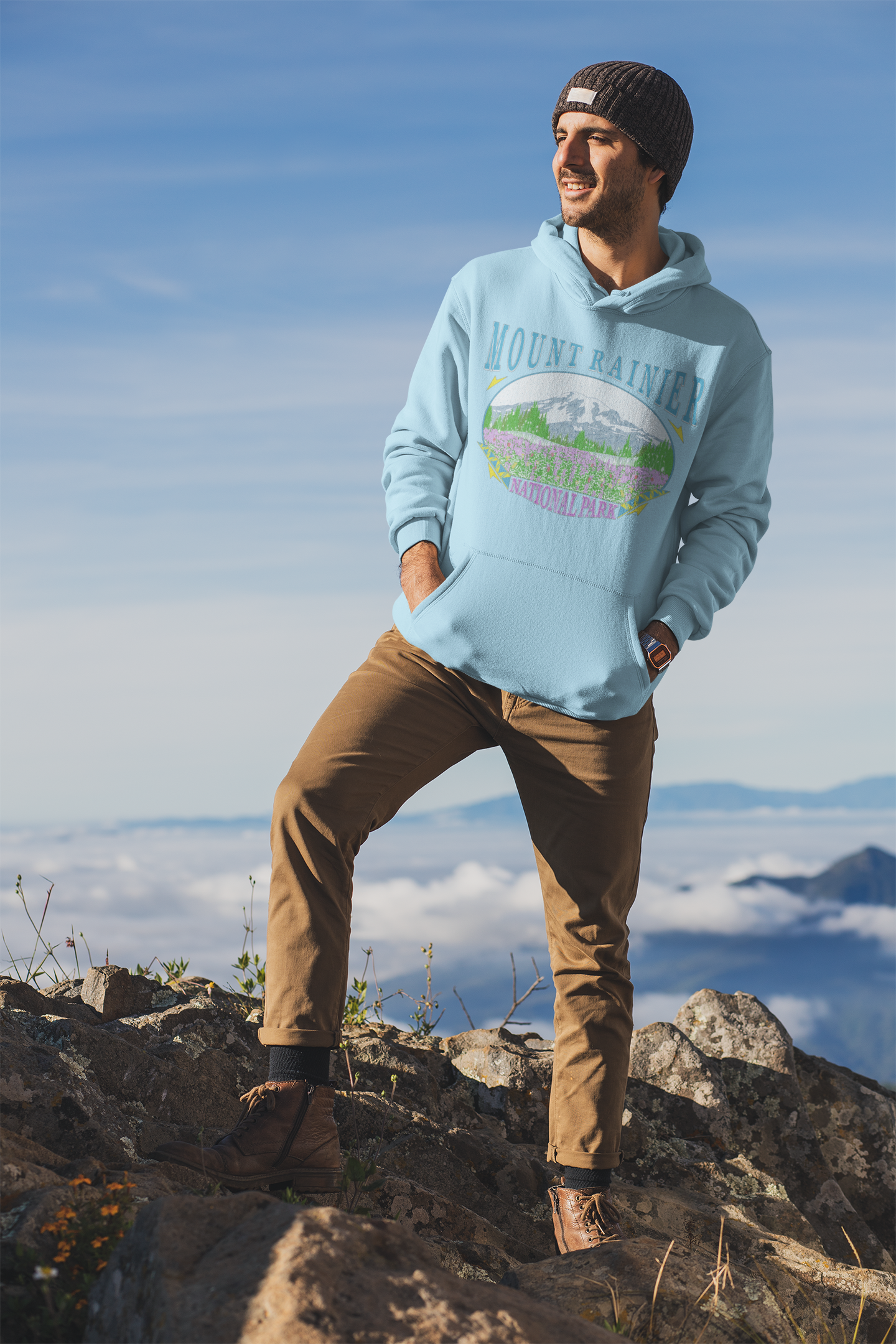 Vintage Rainier National Park Hoodie