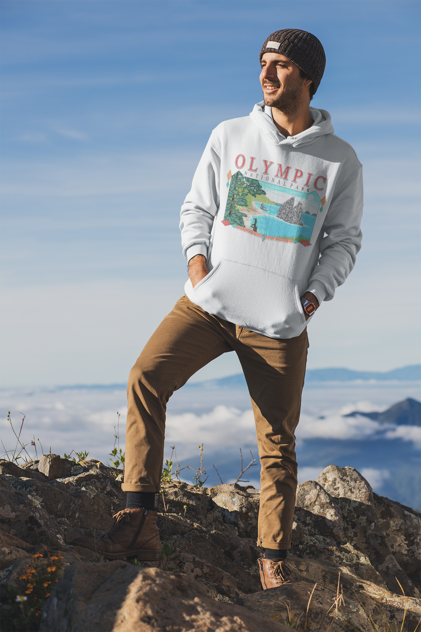 Vintage Olympic National Park Hoodie