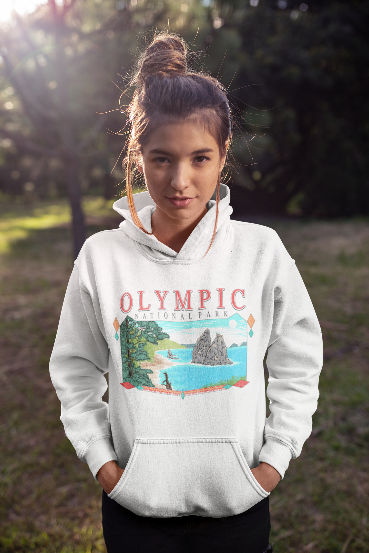 Vintage Olympic National Park Hoodie