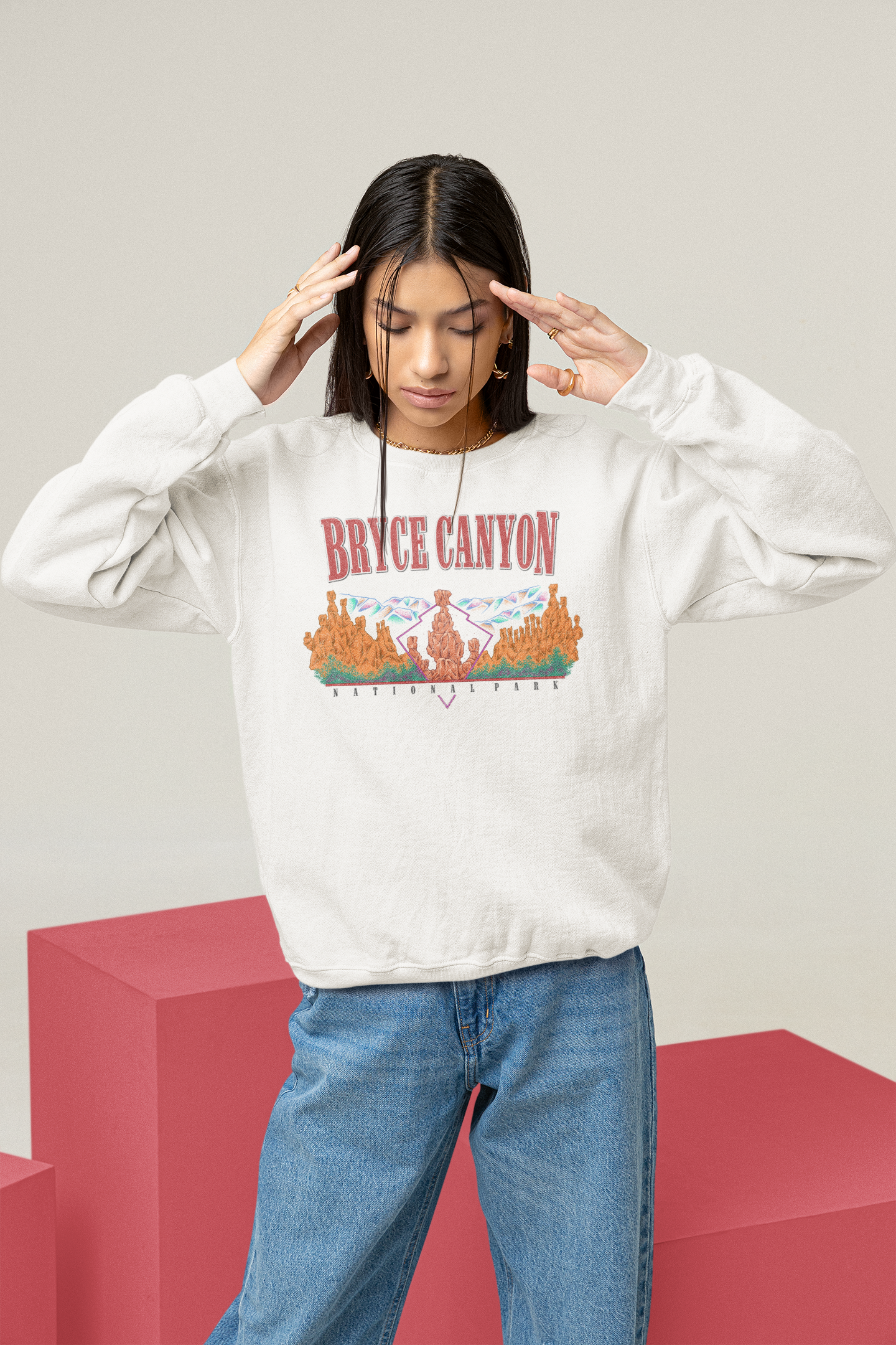 Vintage Bryce Canyon National Park Pullover Sweatshirt