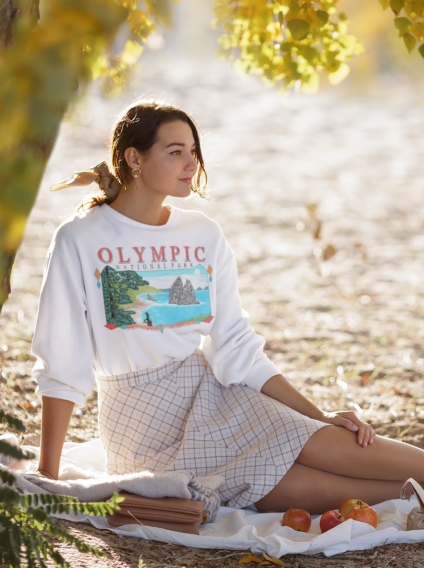 Vintage Olympic National Park Pullover Sweatshirt