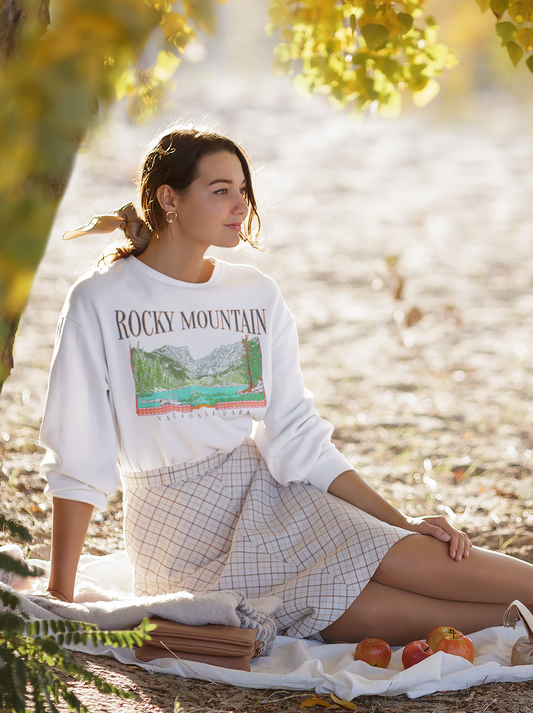 Vintage Rocky Mountain National Park Pullover Sweatshirt