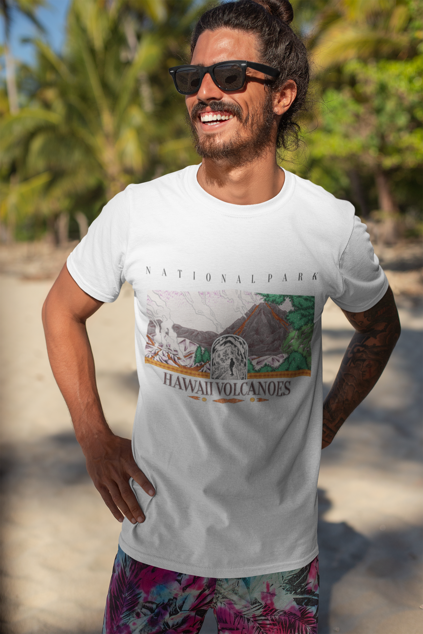 Vintage Hawaii Volcanoes National Park Tee Shirt