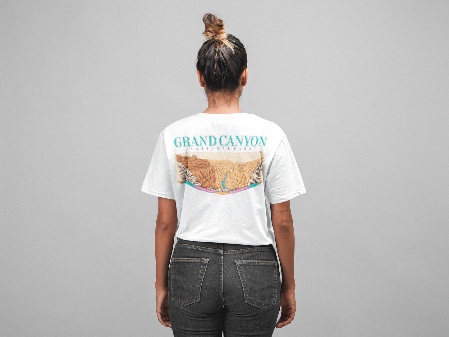 Vintage Grand Canyon National Park Back Graphic Tee Shirt