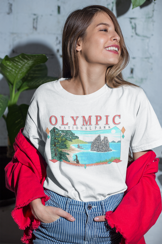 Vintage Olympic National Park Tee Shirt